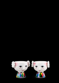 Eva Fyrfadsstager Ø6.5 cm – Pink Tivoli|design, 2 stk.