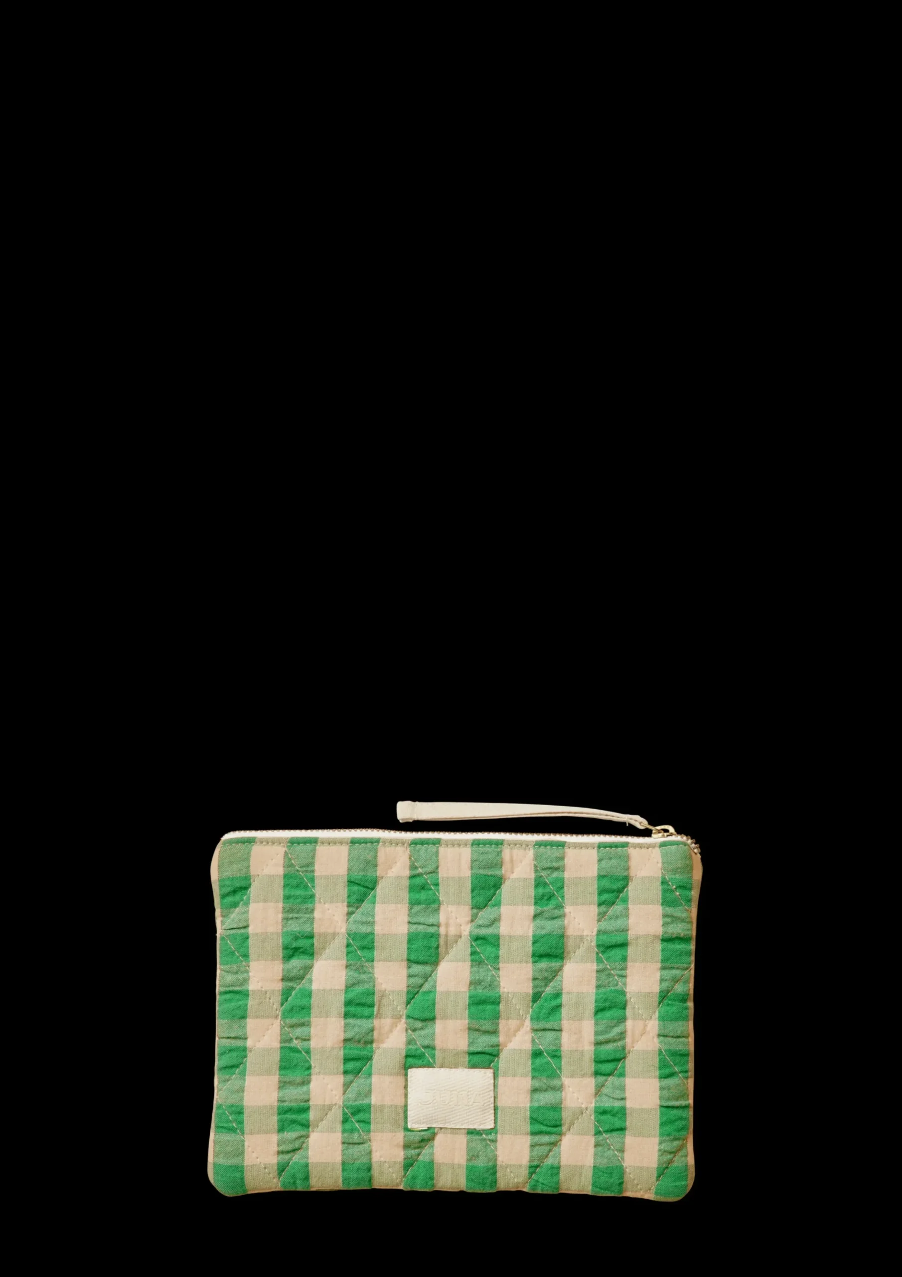 JUNA Bæk&Bølge Dalila Toiletbag 20x14 cm Grøn/Sand | Køb her