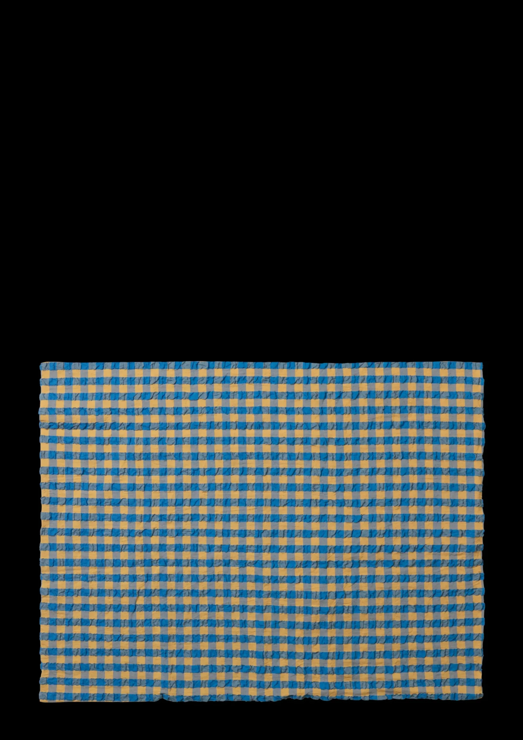 JUNA Bæk&Bølge Pudebetræk 70x50 cm blå/okker NO | Køb her