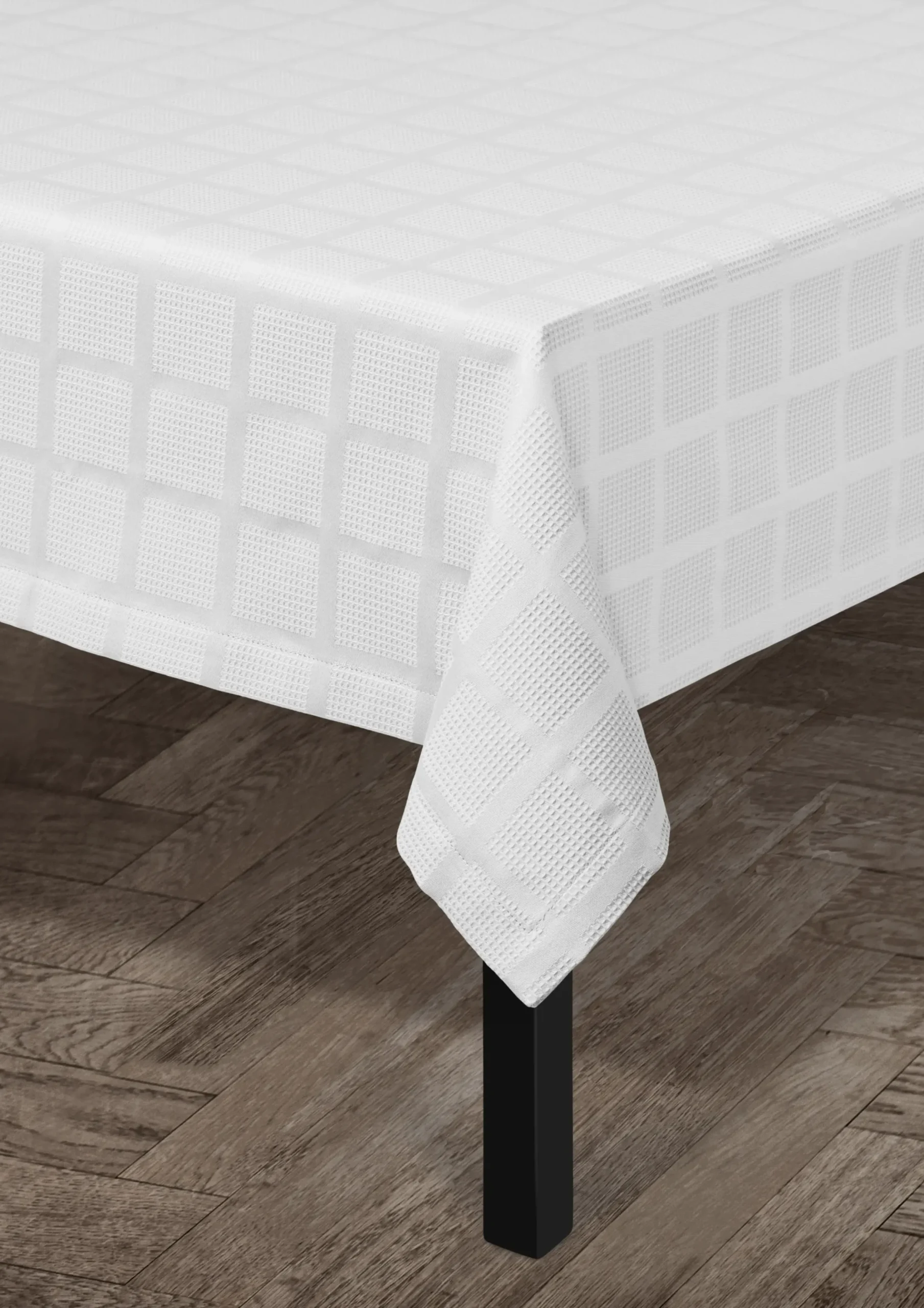 JUNA Brick Damaskdug 150x320 cm hvid - Køb her