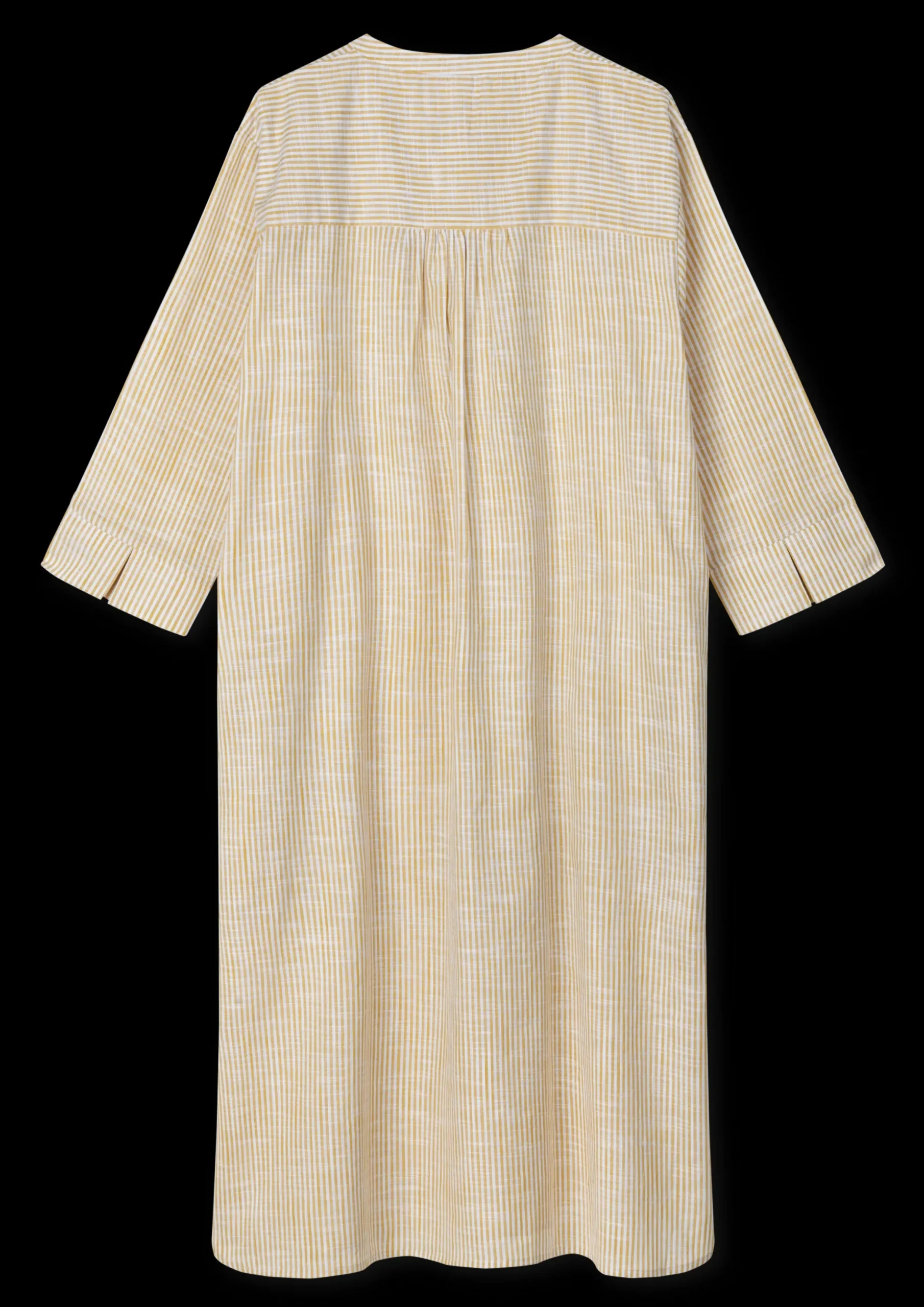 JUNA Monochrome Lines Sonja dress XS okker/hvid | Køb her