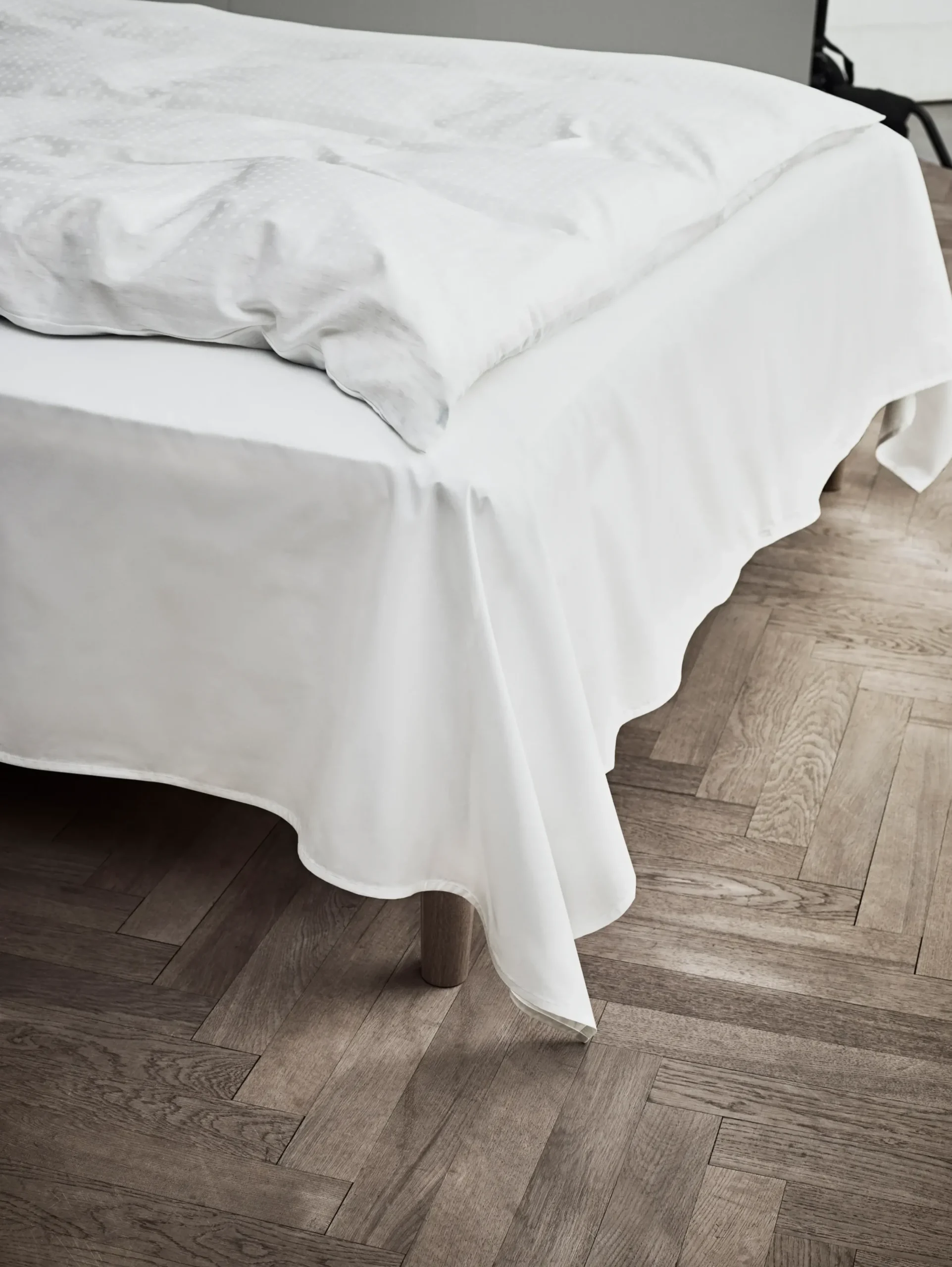 JUNA Percale Fladt lagen 150x250 cm hvid | Køb her