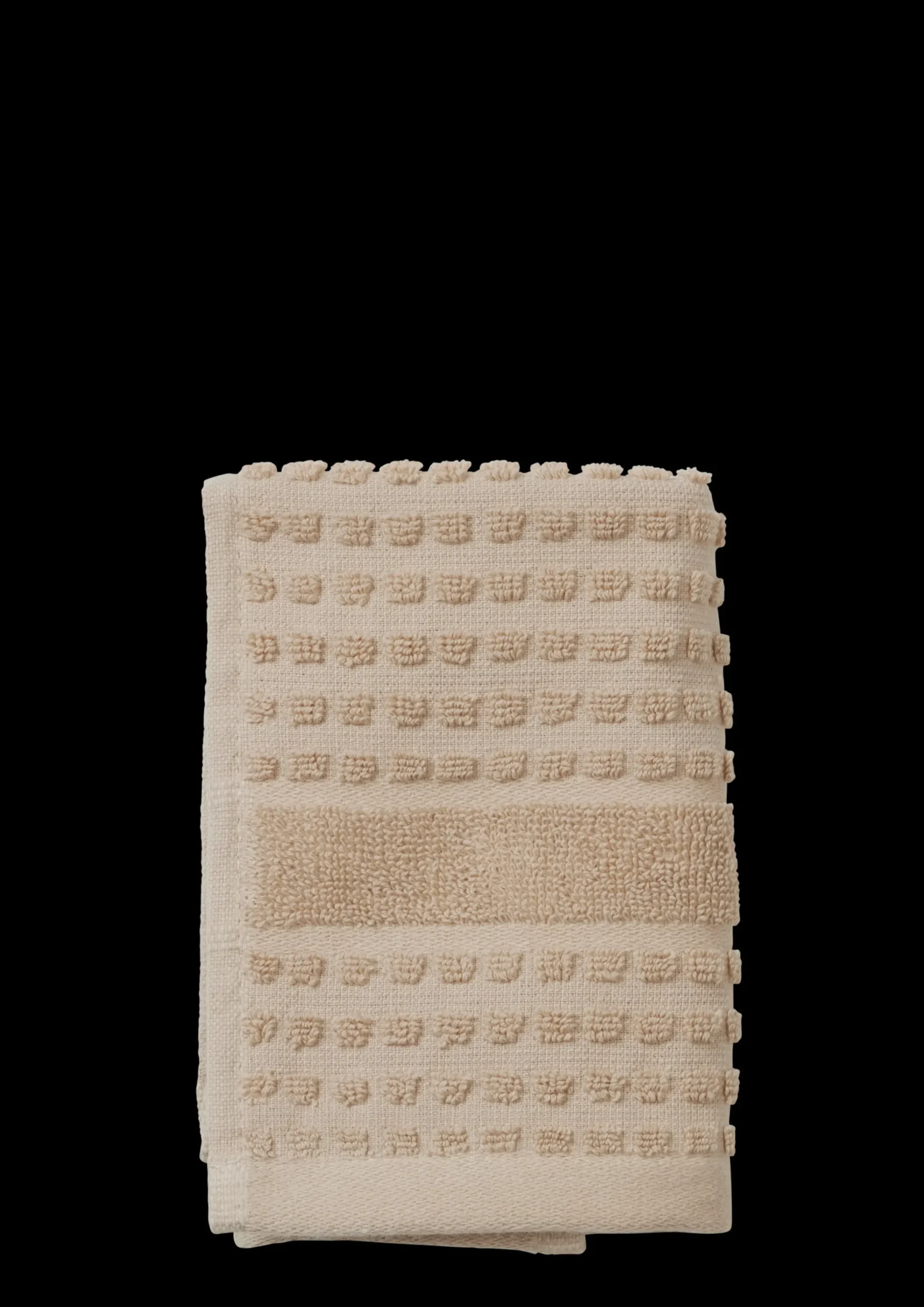 JUNA Vaskeklud 30x30 cm i sand fra serien Check | Køb her
