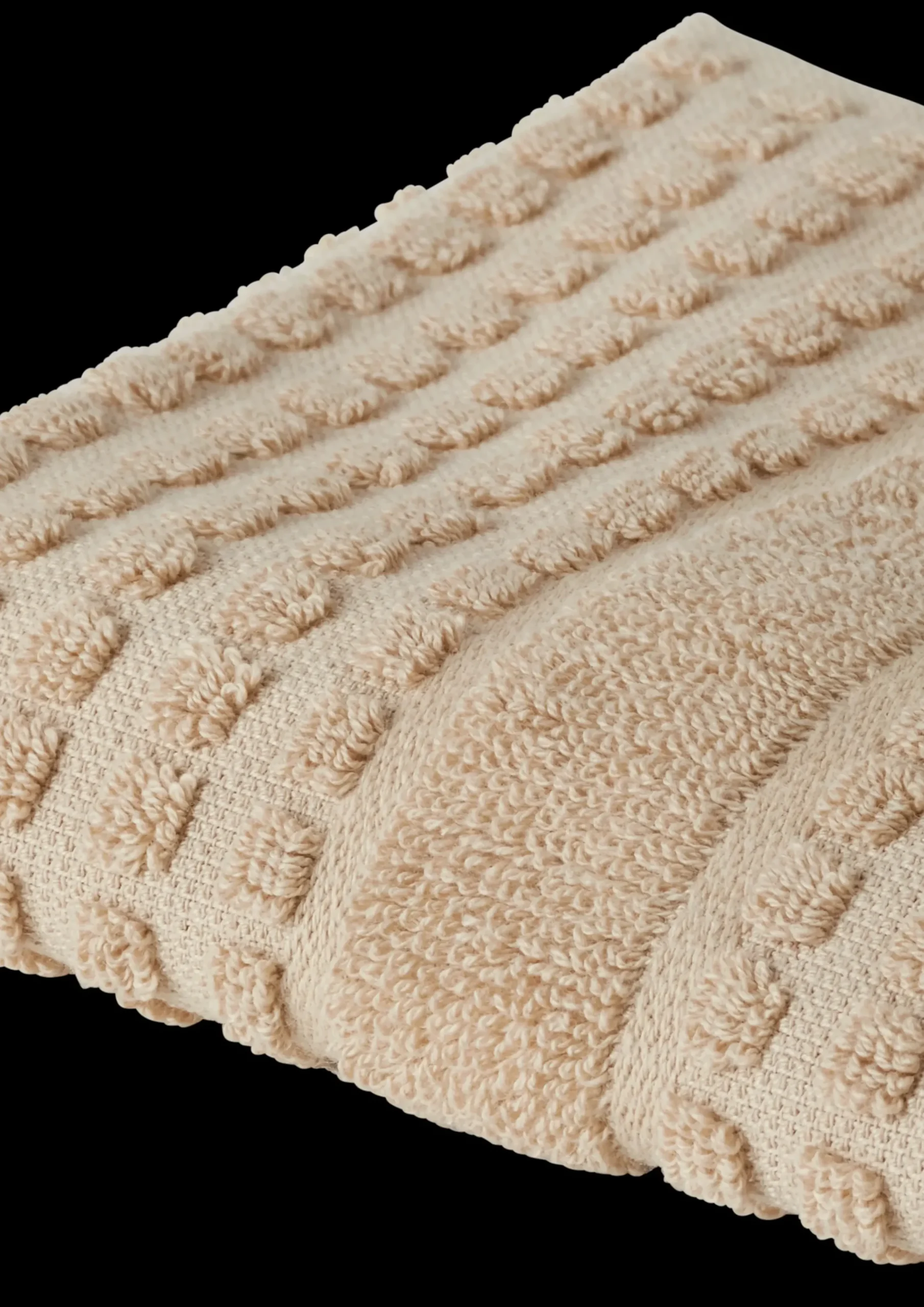 JUNA Vaskeklud 30x30 cm i sand fra serien Check | Køb her