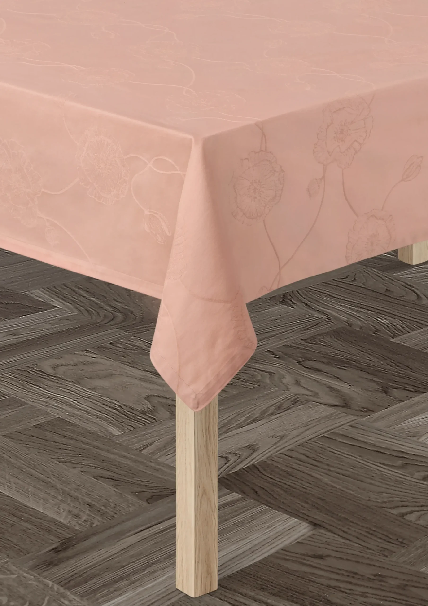 Kähler Damaskdug 150x270 cm i rosa | Køb hos Rosendahl.com