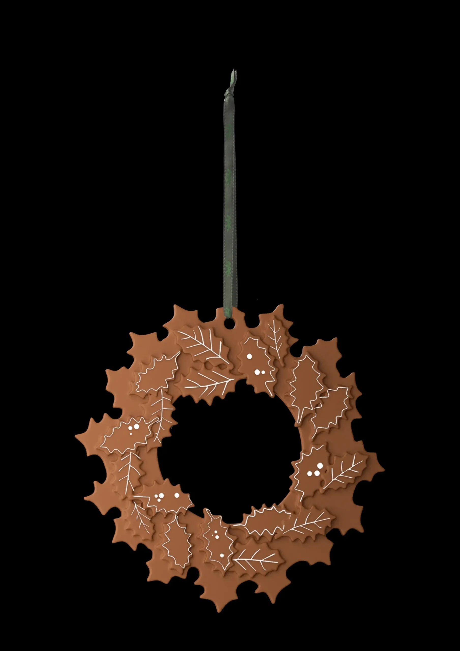 Kähler Gingerbread Julekrans Ø18.5 cm brun | Køb nu