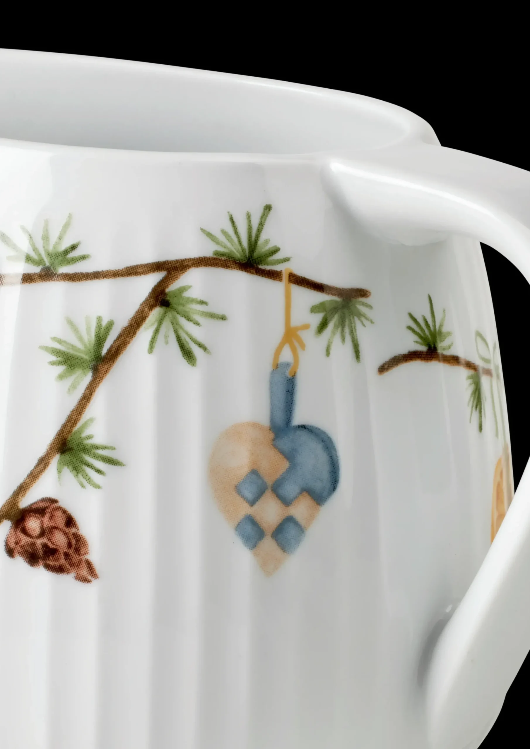 Kähler Hammershøi Christmas Saucekande 66 cl hvid m. deko