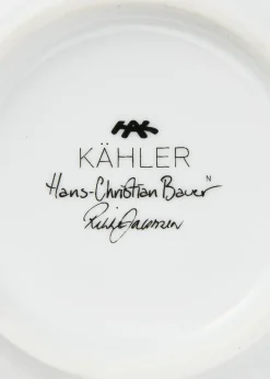 Kähler Hammershøi Christmas Skål 2024 Ø12 cm hvid m. deko