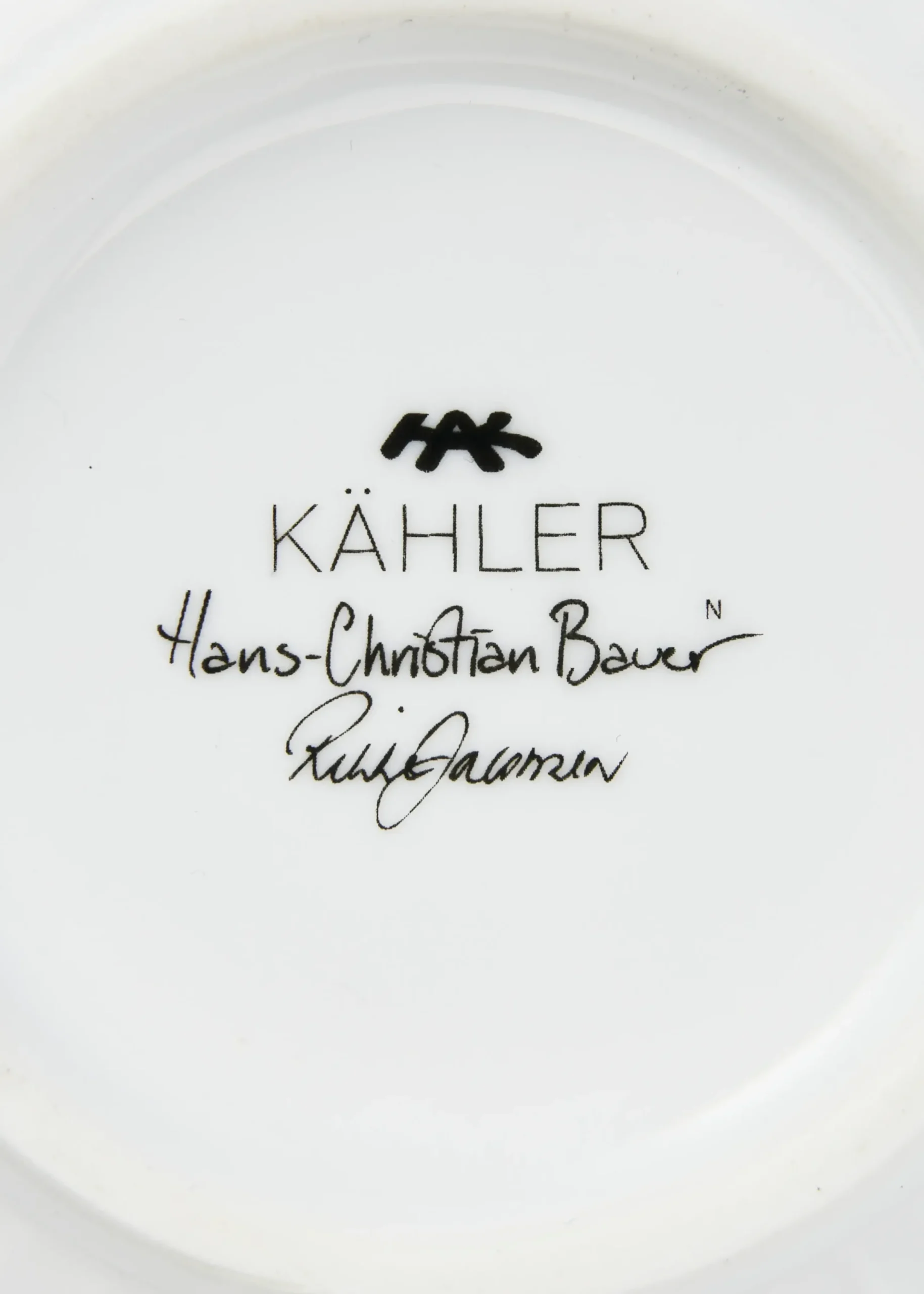 Kähler Hammershøi Christmas Skål 2024 Ø12 cm hvid m. deko
