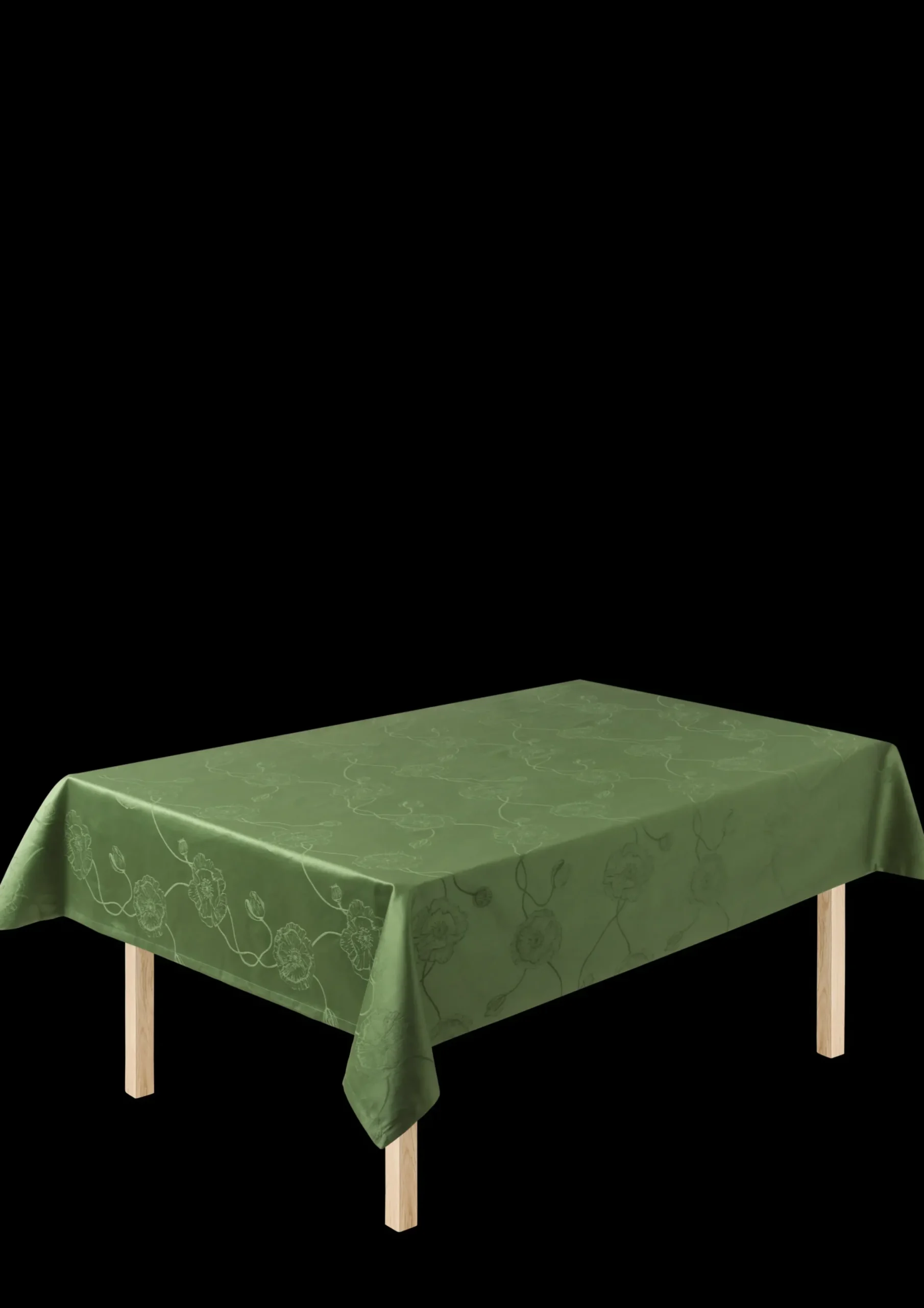 Kähler Hammershøi Poppy Damaskdug 150x370 cm grøn | Køb her