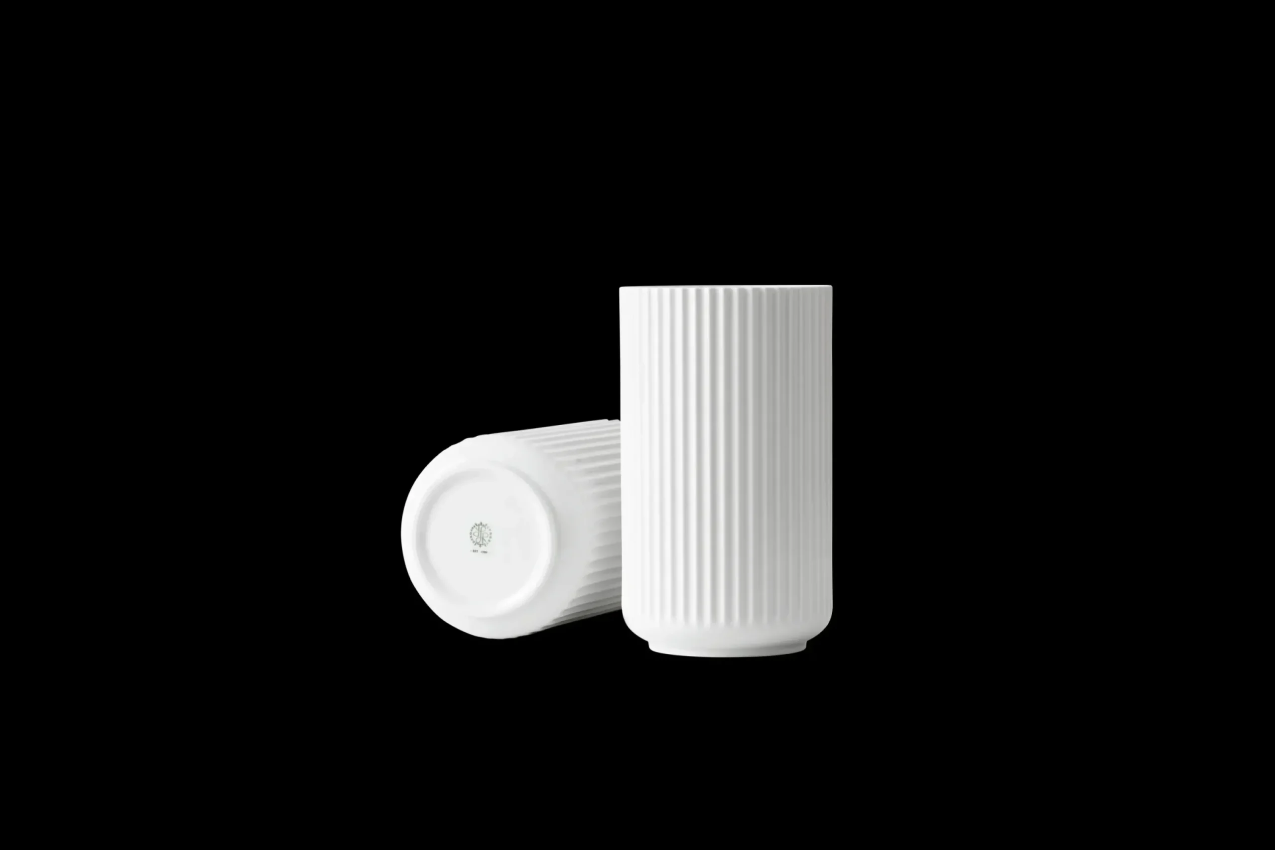 Lyngby Porcelæn Lyngby Vase H25 hvid porcelæn | Køb her