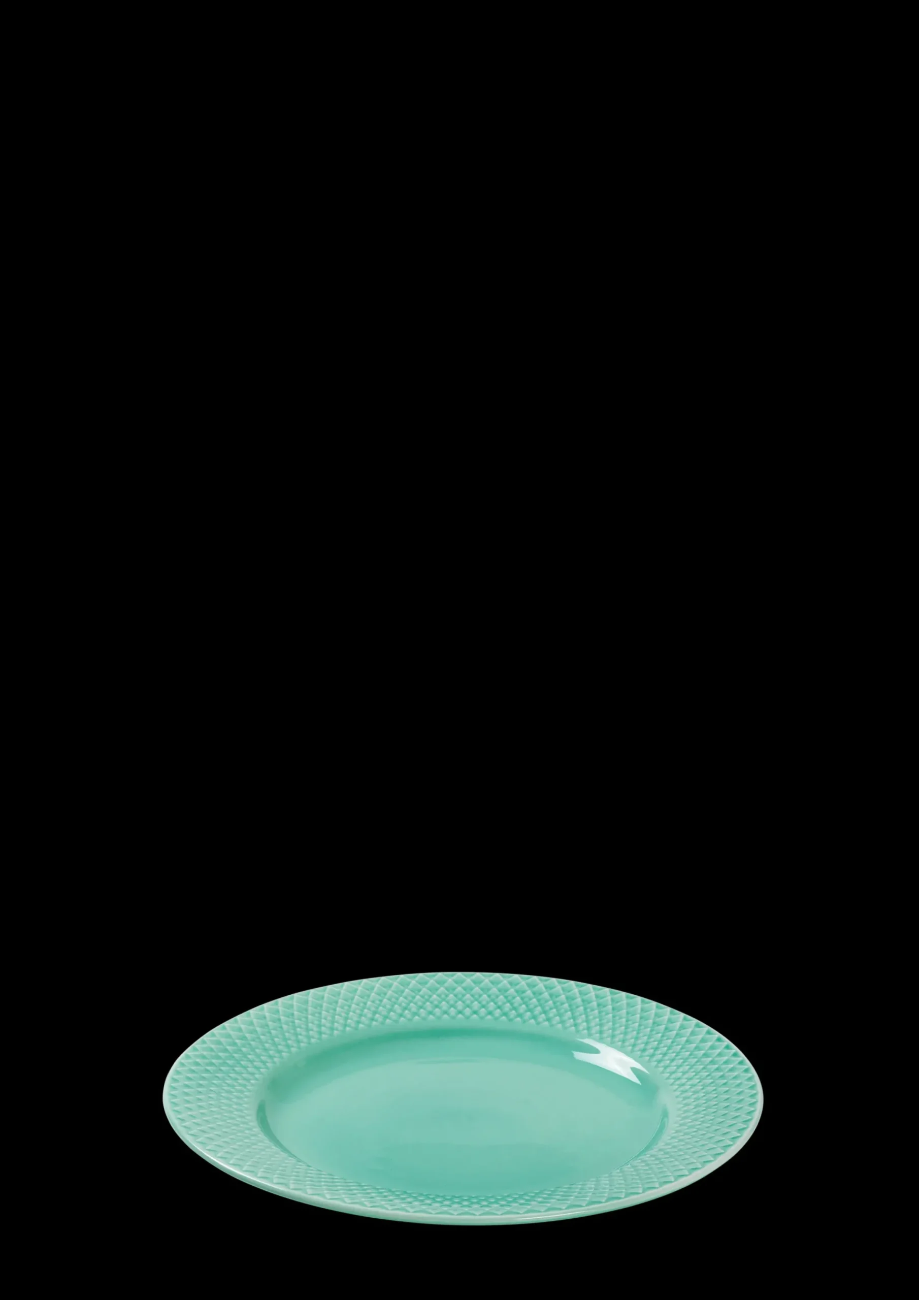 Lyngby Porcelæn Rhombe Color Frokosttallerken Ø21 cm aqua