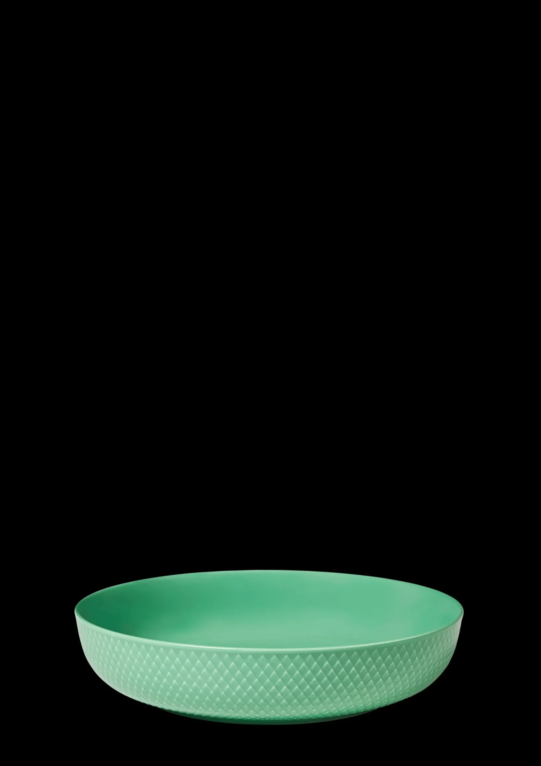 Lyngby Porcelæn Rhombe Color Serveringsskål Ø28 cm grøn