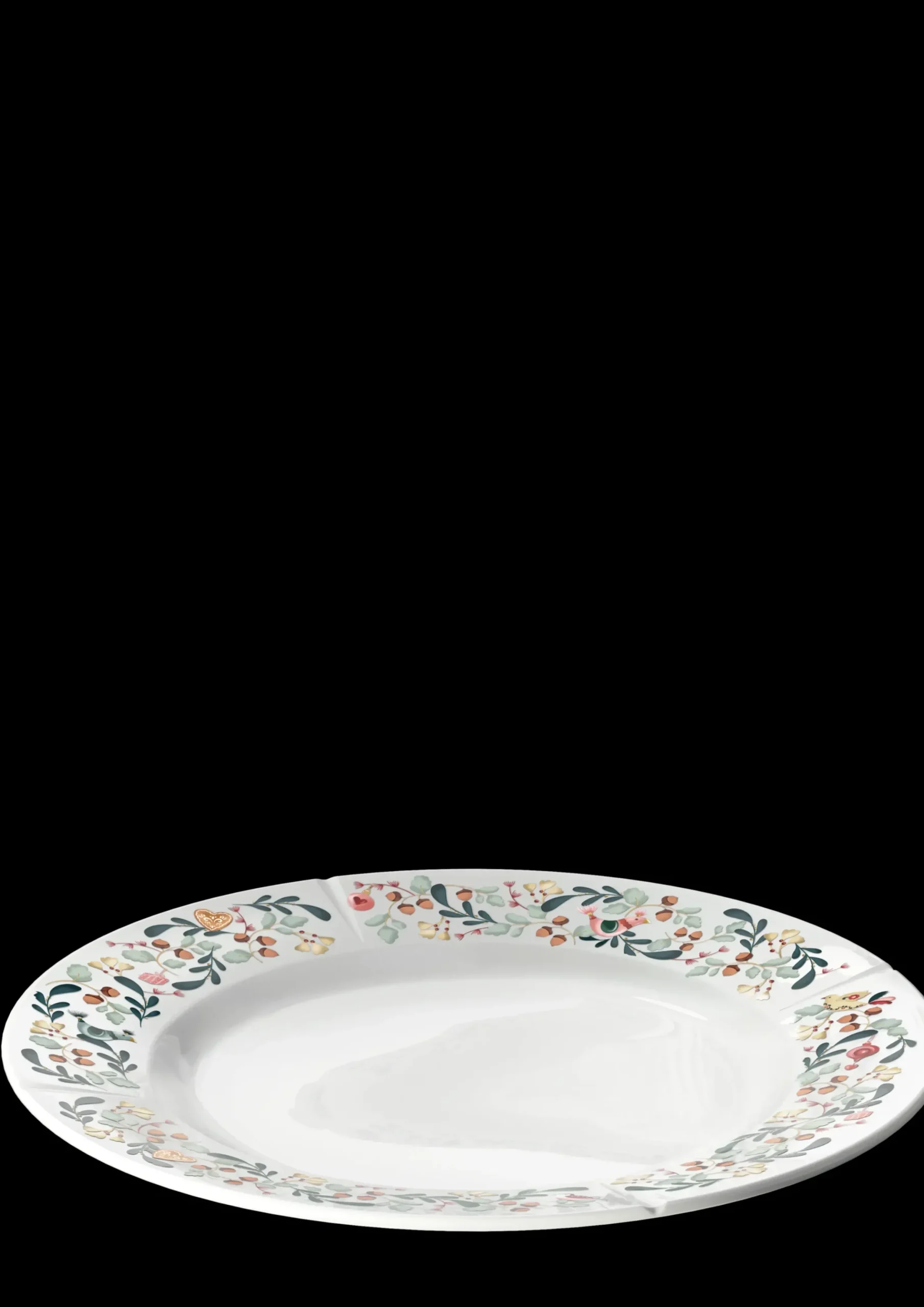 Rosendahl GC Cottage Tallerken Ø27 cm hvid m. deko | Køb nu