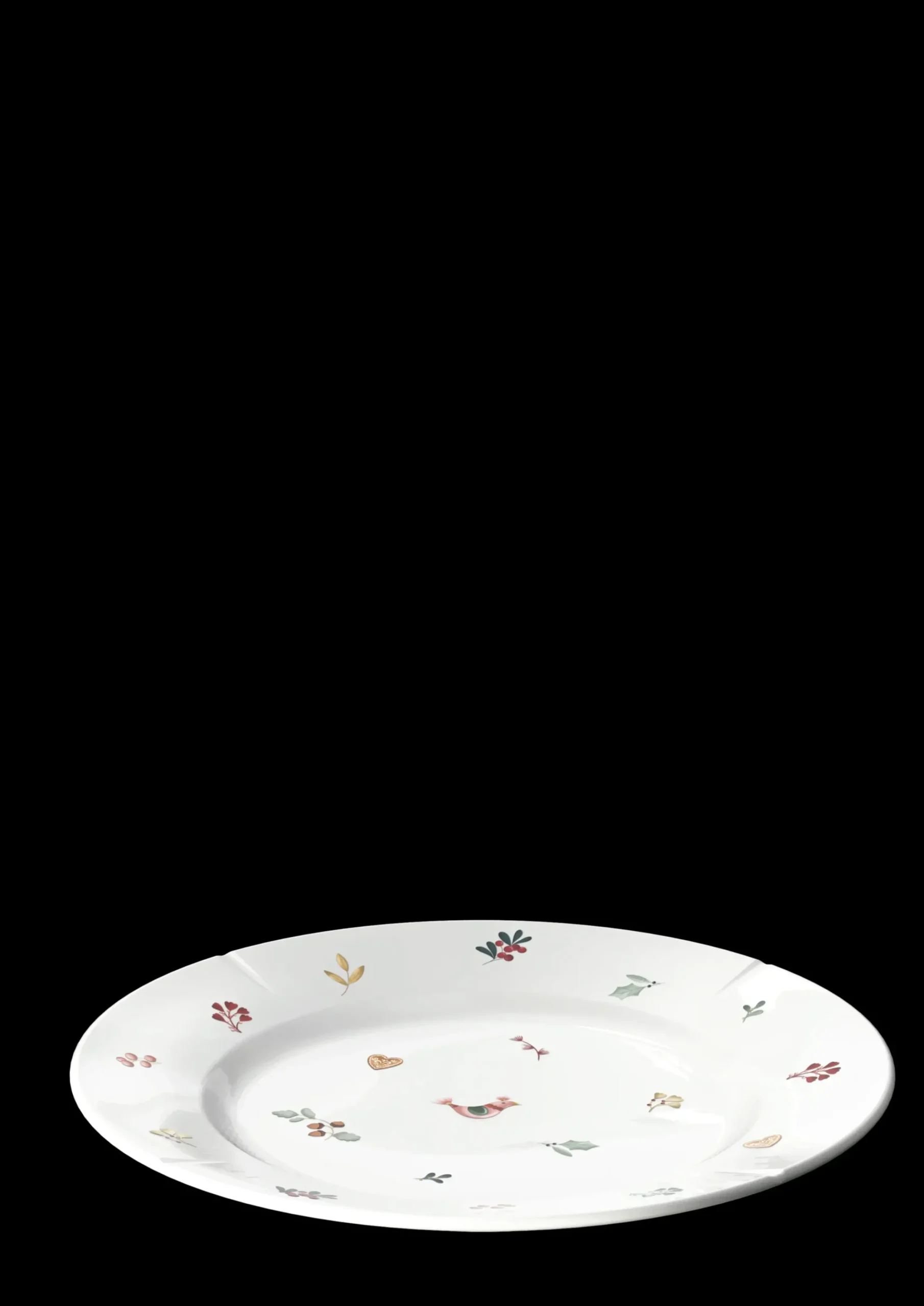 Rosendahl GC Cottage Tallerken Ø23 cm hvid m. deko | Køb nu