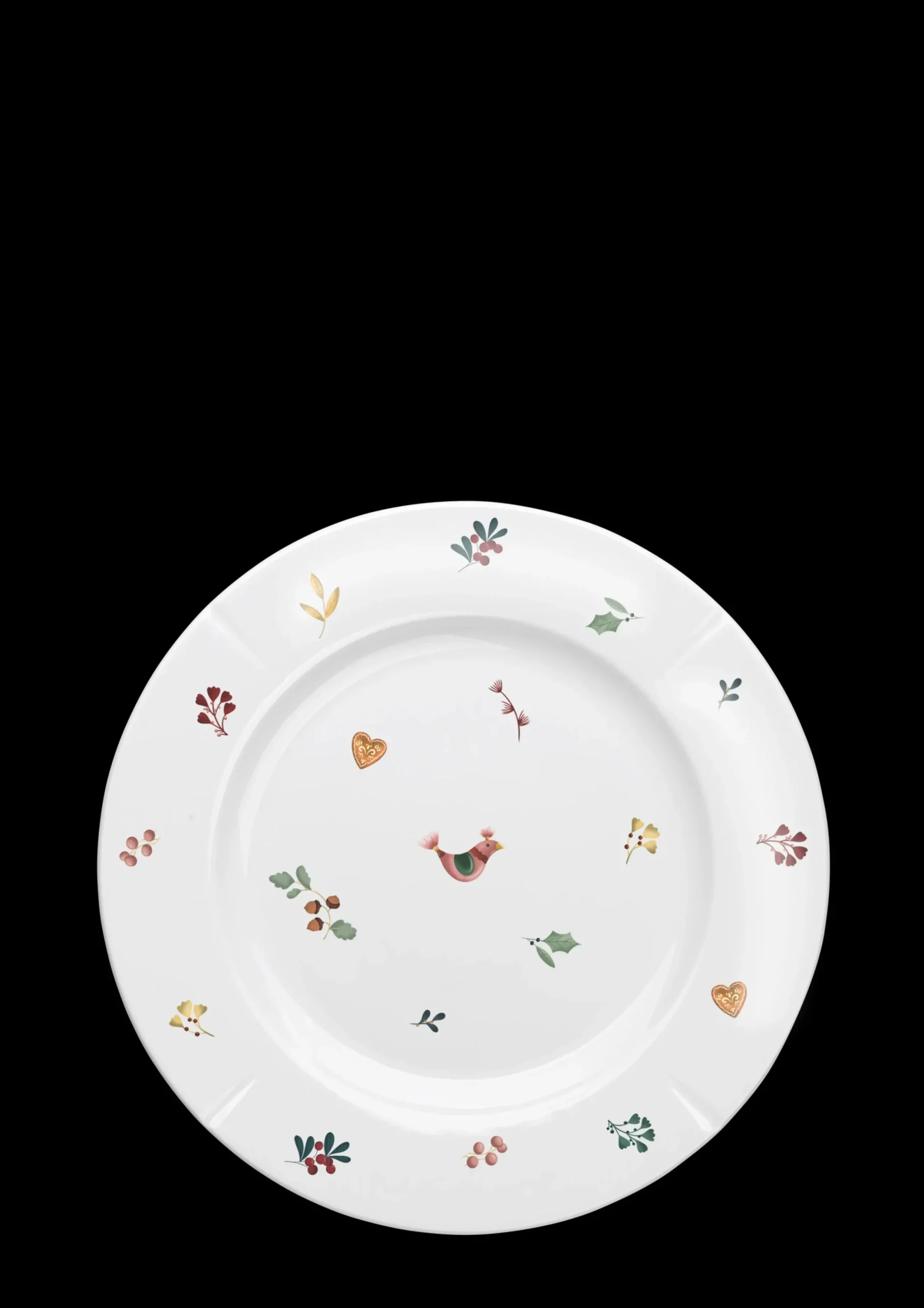 Rosendahl GC Cottage Tallerken Ø23 cm hvid m. deko | Køb nu