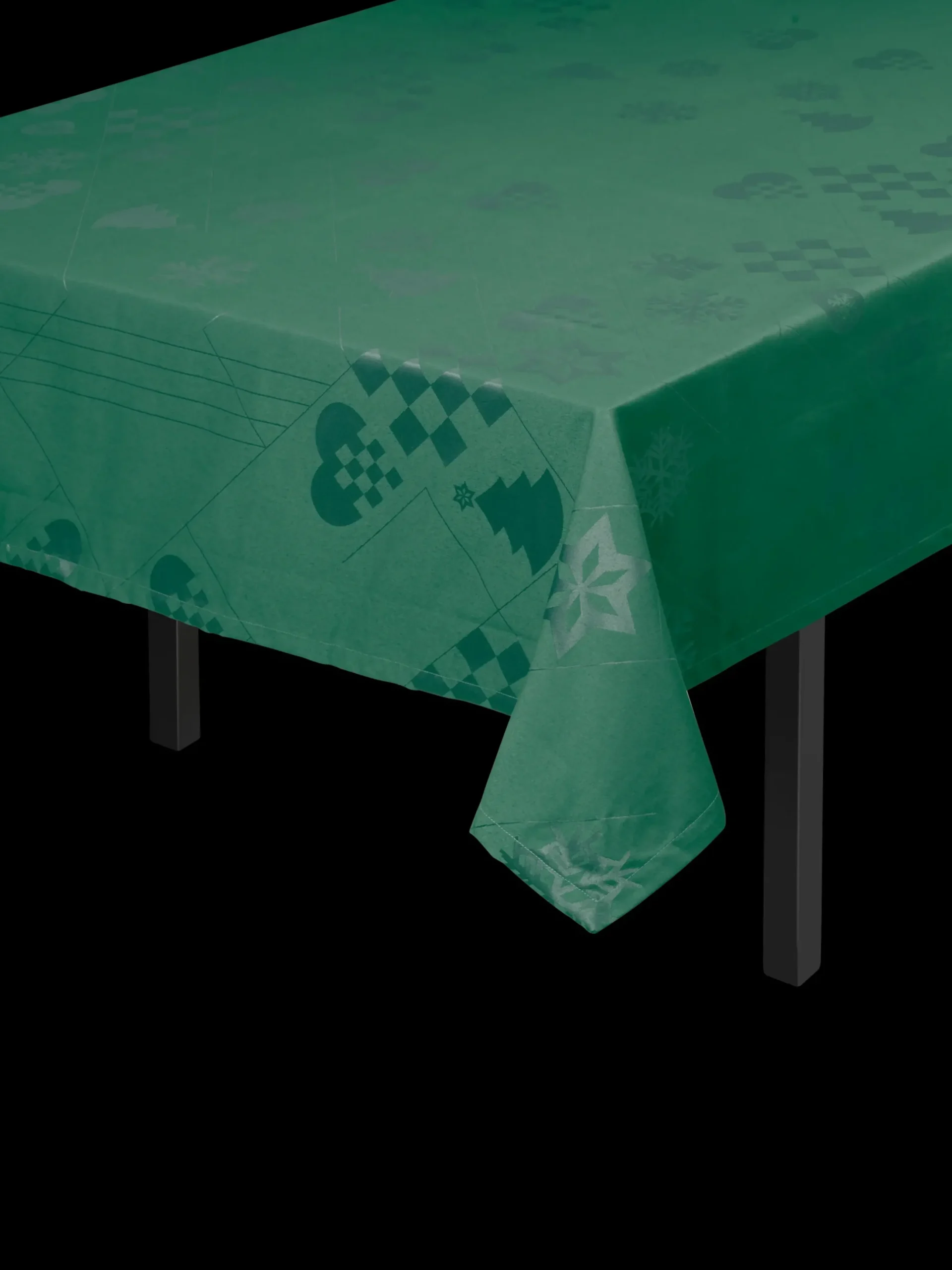 Rosendahl Textiles Natale Damaskdug 150x320 cm grøn
